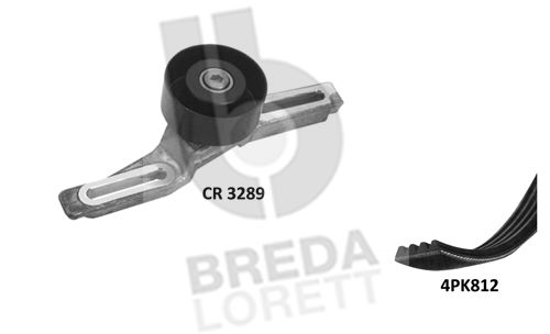 BREDA LORETT Поликлиновой ременный комплект KCA0058